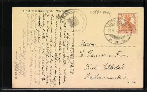 AK Wöbbelin, am Körnergrabe