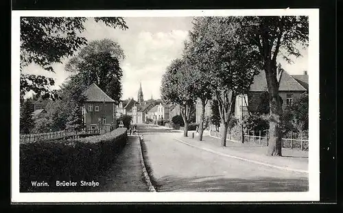 AK Warin, Blick in die Brüeler Strasse