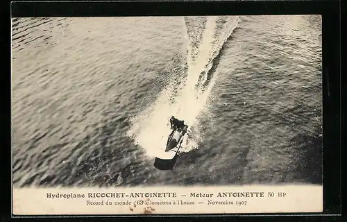 AK Hydroplane Ricochet-Antoinette, Schnellboot