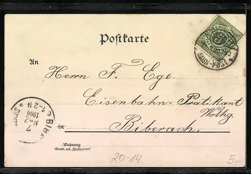 AK Vergiss mein nicht, Englein mit Blumen