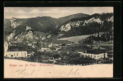 AK St. Peter-Freienstein, Teilansicht mit Kirche