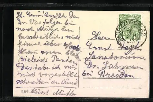 AK Mürzzuschlag, Teilansicht mit Schneealpe und Raxalpe