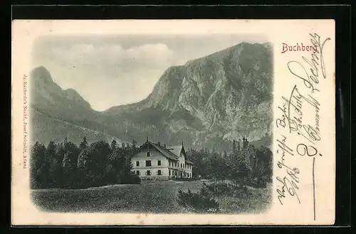 AK Buchberg, Ortspartie mit Bergen