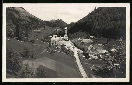 AK Annaberg, Teilansicht mit Strassenpartie