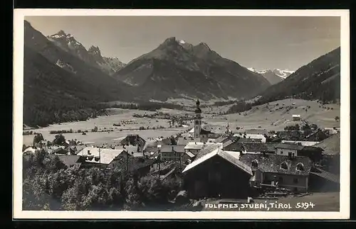 AK Fulpmes /Stubai, Teilansicht aus der Vogelschau