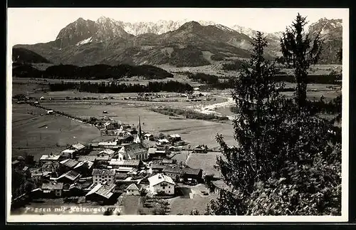 AK Kössen, Ortsansicht mit Umgebung