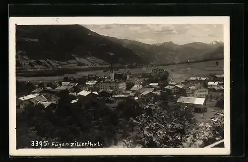 AK Fügen /Zillerthal, Teilansicht aus der Vogelschau