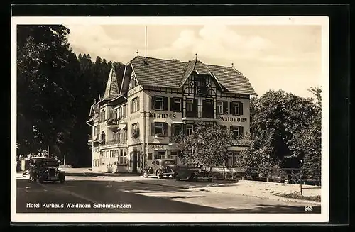 AK Schönmünzach, Hotel-Kurhaus Waldhorn