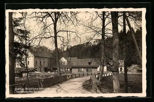 AK Langebrück, Gräfl. v. Brühl'sche Marienmühle