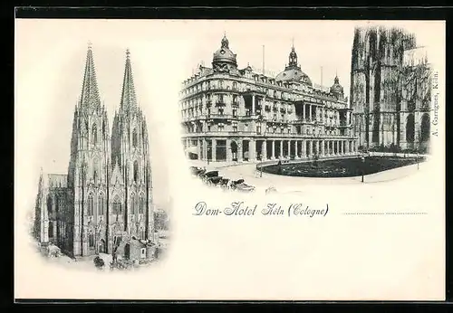 AK Köln, Dom und Dom-Hotel