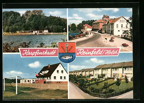 AK Reinfeld /Holstein, Vier Ansichten aus dem Ort