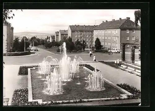 AK Reichenbach i. Vogtl., Blick vom Wasserturm zur Leninstrasse