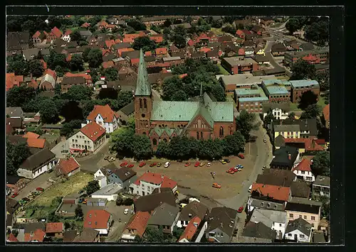 AK Meldorf /Holstein, Ortsansicht vom Flugzeug aus