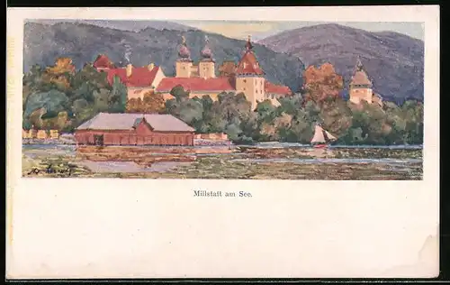 Künstler-AK Philipp + Kramer Nr.: Millstatt am See