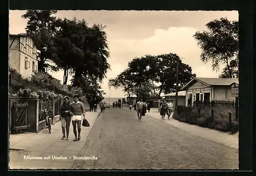 AK Kölpinsee auf Usedom, Strandstrasse