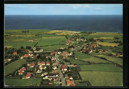 AK Klein Waabs an der Ostsee, Gesamtansicht vom Flugzeug aus