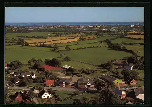 AK Gammelby /Eckernförde, Totalansicht vom Flugzeug aus