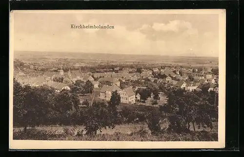 AK Kirchheimbolanden, Totalansicht aus der Vogelschau