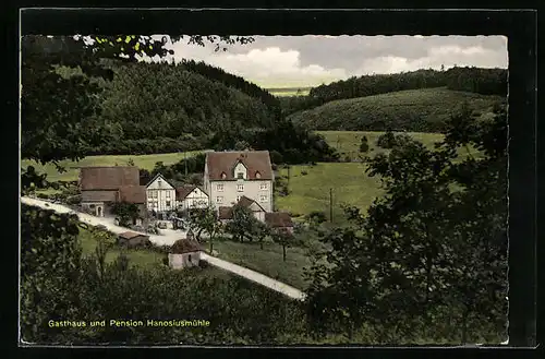 AK Blankenrath /Hundsrück, Gasthaus-Pension Hanosiusmühle