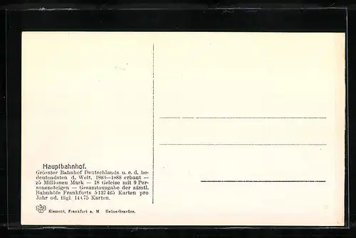 AK Frankfurt am Main, Strassenbahnen am Hauptbahnhof