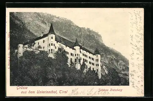 AK Stans, Schloss Tratzberg aus dem Unterinnthal