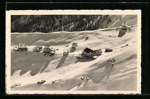 AK Hochsölden, Das hochalpine Skidorf der Ötztaler Alpen im Schnee