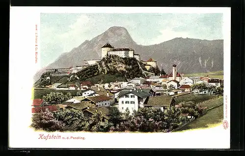 AK Kufstein, Ortsansicht mit dem Pendling