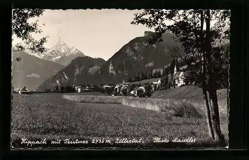 AK Hippach im Zillertal, Ortsansicht mit Tristner