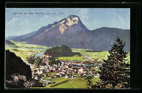 AK Kufstein, Totalansicht mit dem Pendling