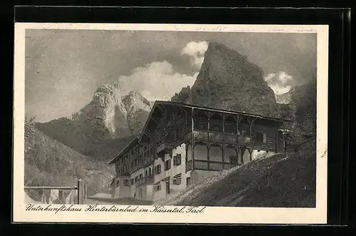 AK Hinterbärnbad im Kaisertal, Unterkunftshaus