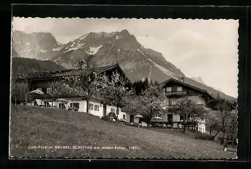 AK Scheffau am wilden Kaiser, Cafè-Pension Gruber