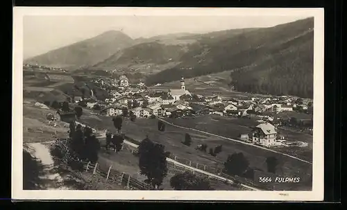 AK Fulpmes im Stubai, Panorama aus der Vogelschau