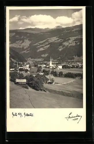 AK Zell am See, Ortsansicht im Zillertal