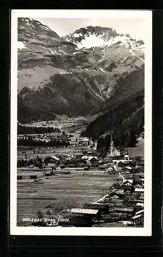 AK Holzgau, Totalansicht aus der Vogelschau