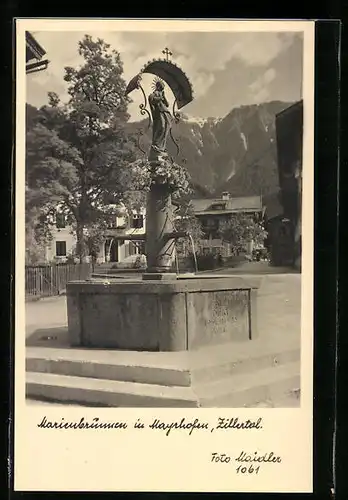 AK Mayrhofen im Zillertal, Marienbrunnen