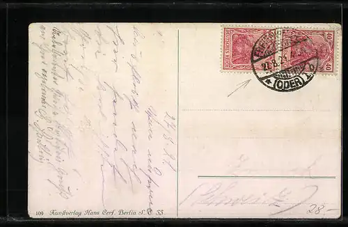 AK Freienwalde a. O., Am Papenteich