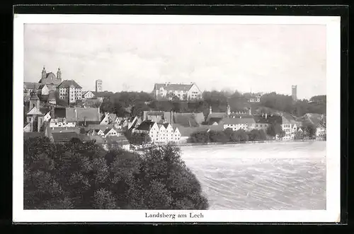 AK Landsberg am Lech, Teilansicht