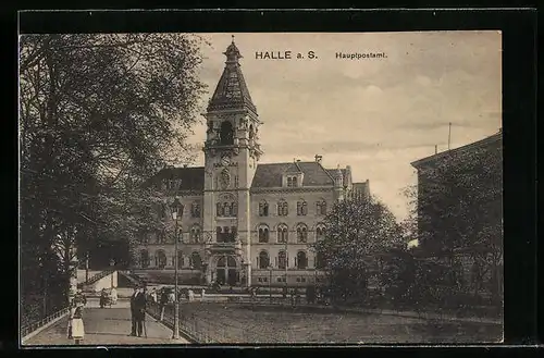 AK Halle a. d. Saale, Hauptpostamt