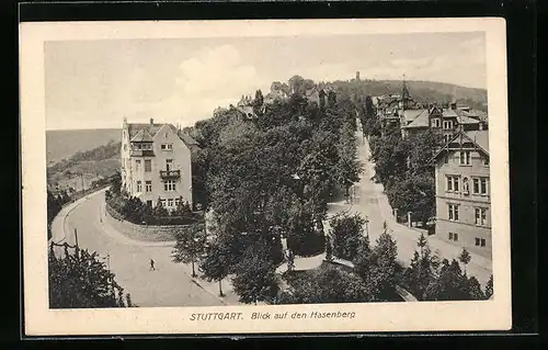 AK Stuttgart, Blick auf den Hasenberg