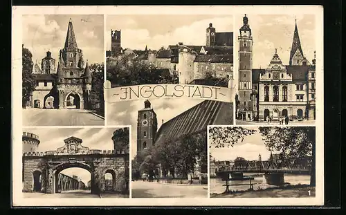 AK Ingolstadt, Sechs Ansichten aus der Stadt