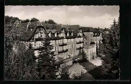 AK Freudenstadt im Schwarzwald, Kurhaus Palmenwald aus der Vogelschau