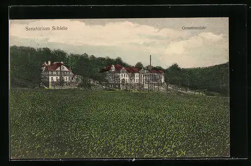 AK Schielo, Gesamtansicht vom Sanatorium