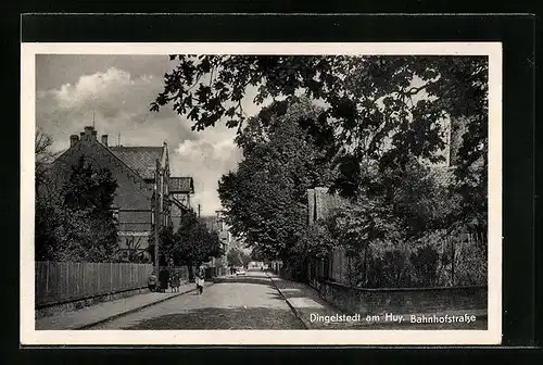 AK Dingelstedt am Huy, Bahnhofstrasse