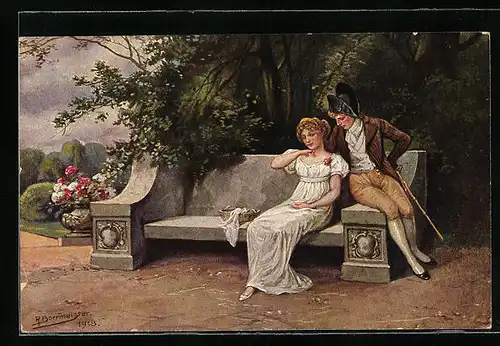 Künstler-AK R. Borrmeister: Ein Weg zum Herzen