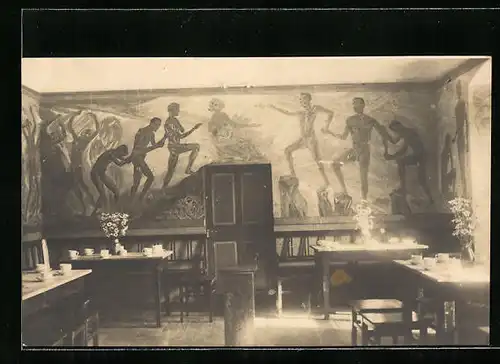 AK Tännich / Thür., Feichsferienheim Friedrich Ebert Heim, Alfred Hanf Raum