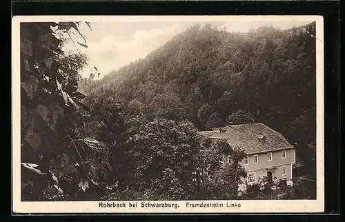 AK Rohrbach bei Schwarzburg, Gasthaus Linke