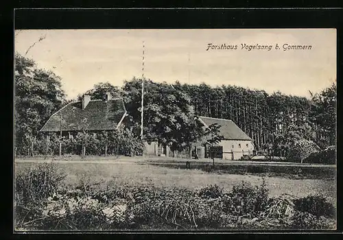 AK Gommern, Gasthaus Forsthaus Vogelsang