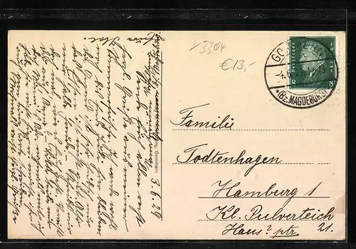 AK Gommern, Gasthaus Forsthaus Vogelsang