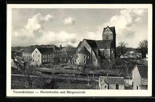 AK Treuenbrietzen, Marienkirche und Bürgerschule