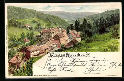 Lithographie Rippoldsau, Gesamtansicht